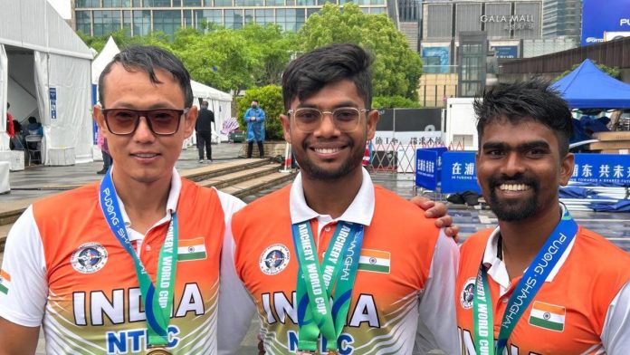 Archery WC | Indian Men's Team Upset Olympic Champions Korea To Bag Historic Gold After 14 Years Archery WC | Indian Men's Team Upset Olympic Champions Korea To Bag Historic Gold After 14 Years