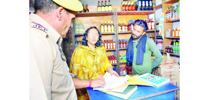 Expenditure Observer inspecting a wine shop.