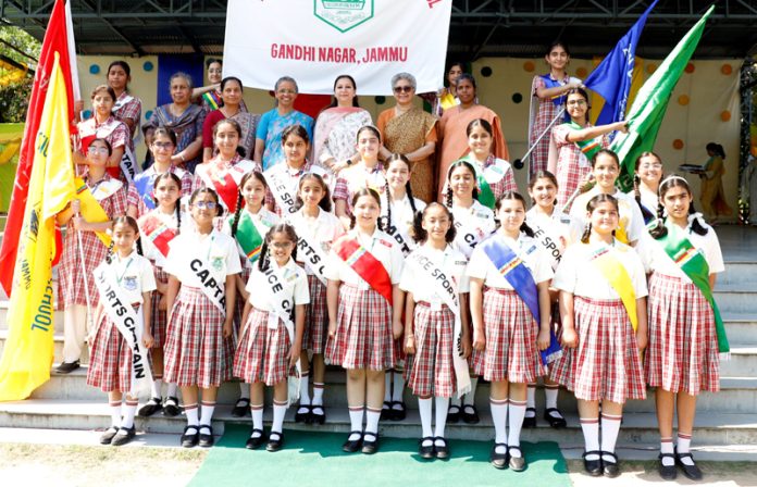Newly appointed council members of Presentation Convent Senior Secondary School posing along with dignitaries, staff members on Wednesday. Newly appointed council members of Presentation Convent Senior Secondary School posing along with dignitaries, staff members on Wednesday.