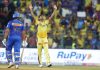 Matheesha Pathirana celebrating after taking four wickets in a match against Mumbai Indians.