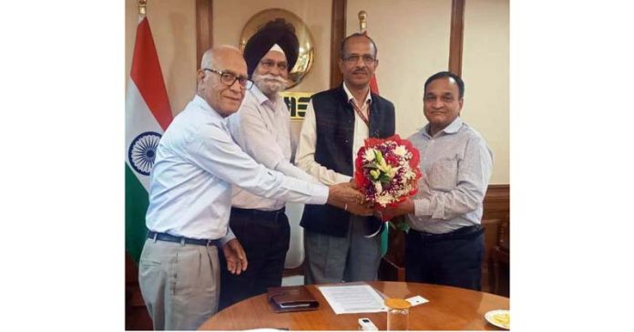 FoIJ delegation during meeting with Union Secy MSME SCL Das in Delhi. FoIJ delegation during meeting with Union Secy MSME SCL Das in Delhi.