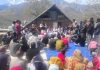 MP RS Gulam Ali Khatana addressing a meeting in a Banihal village on Thursday.
