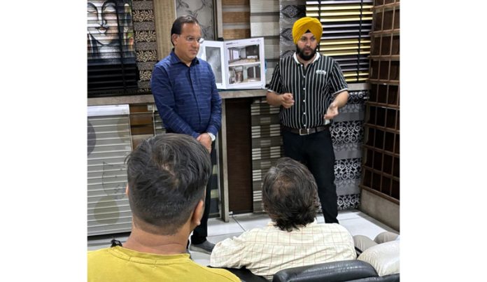 Anil Aggarwal, Director, Building Affairss speaking during a function organised in Jammu on Thursday. Anil Aggarwal, Director, Building Affairss speaking during a function organised in Jammu on Thursday.