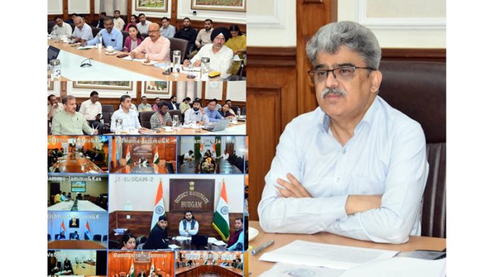 Chief Secretary Atal Dulloo chairing a meeting on Thursday. Chief Secretary Atal Dulloo chairing a meeting on Thursday.