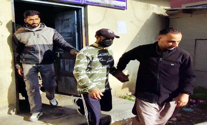 ACB arrests Manzoor Ahmad, Lambardar, for demanding and accepting bribe. -Excelsior/Aabid Nabi