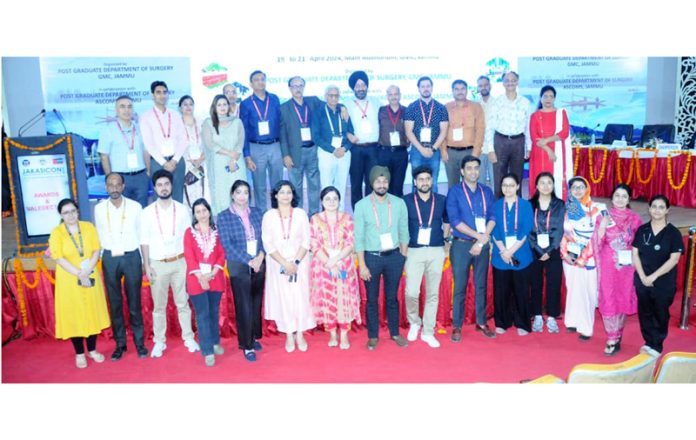 PG students and faculty members with organizers of JAKASICON during valedictory function.