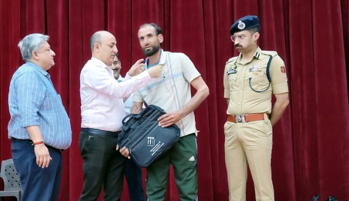 General Observer Rahul Ranjan Mahiwal & Police Observer Dr Gajarao Bhupal during an event in Reasi.