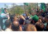 Mehbooba Mufti during road show at Kokernag Anantnag. -Excelsior/Sajad Dar
