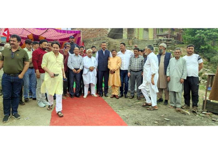 Senior NC leaders during election meeting at Assar in Doda on Saturday.