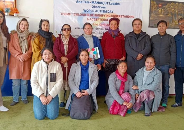 Officials of Health and Social Welfare Department posing together during an event at Munsil School, Sabu in Leh. Officials of Health and Social Welfare Department posing together during an event at Munsil School, Sabu in Leh.