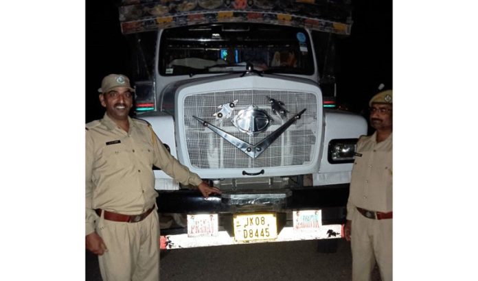 Truck seized for smuggling firewood.