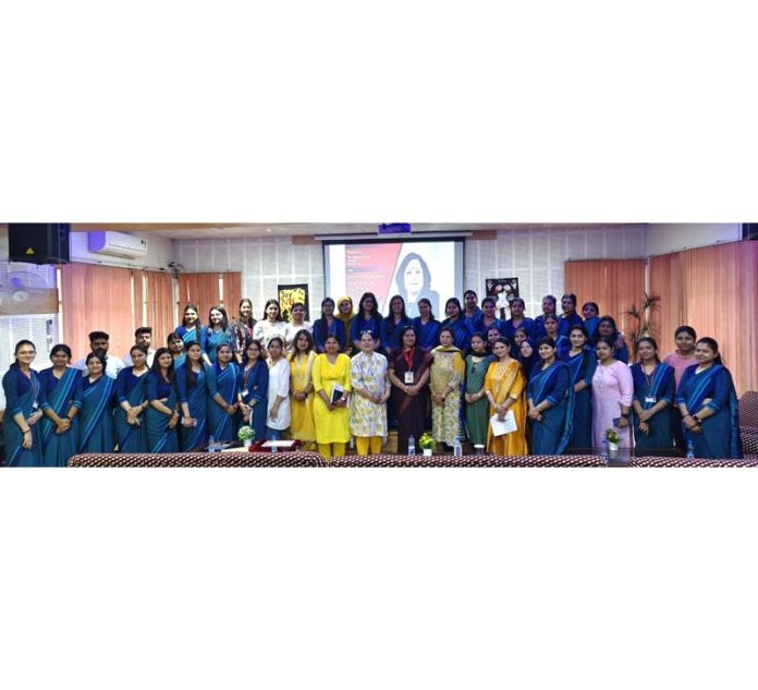 MIER College students with resource person after awareness lecture.