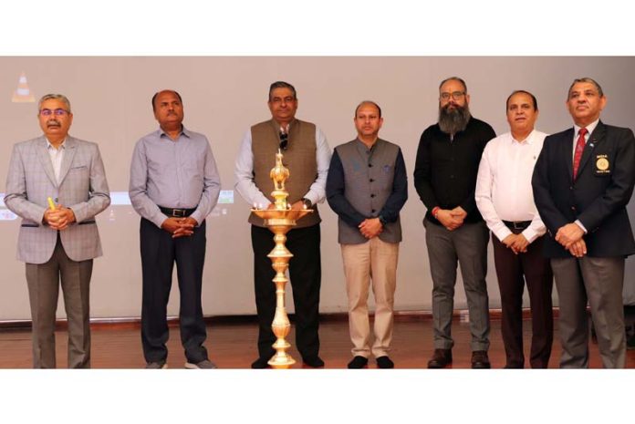 Prof R K Sharma, VC, JUIT inaugurating a workshop organised at JUIT, in Solan, on Sunday.