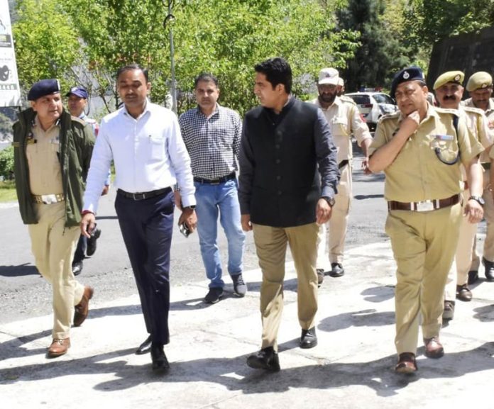 Div Com Jammu Ramesh Kumar during visit to Ramban on Monday. Div Com Jammu Ramesh Kumar during visit to Ramban on Monday.