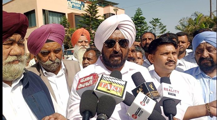 Taranjit Singh Tony, General Secretary, JKPCC addressing during a function held in Jammu on Sunday.