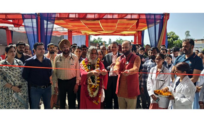 Dr Sushil during visit to Devipora area of Akhnoor. Dr Sushil during visit to Devipora area of Akhnoor.