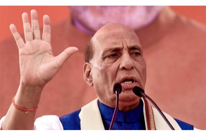 People of PoK will demand to be with India seeing its development: Rajnath