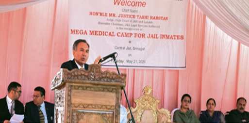 J&K Legal Services Authority Is Making All Efforts To Ensure Good Health Of Jail Inmates: Justice Tashi J&K Legal Services Authority Is Making All Efforts To Ensure Good Health Of Jail Inmates: Justice Tashi