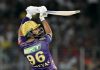 Shreyas Iyer plays a ramp enroute to his 24 ball 58 runs against SRH.
