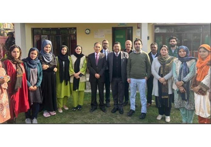 Justice Tashi Rabstan during visit to Home for Girls.