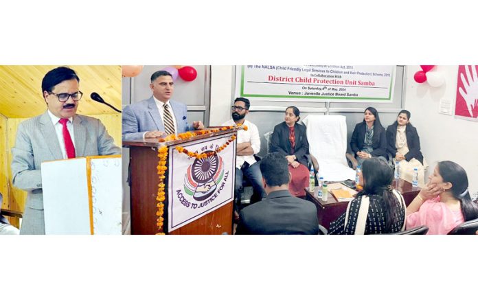 Legal luminaries expressing their opinions on child protection legislation in Samba and Budgam on Saturday. Legal luminaries expressing their opinions on child protection legislation in Samba and Budgam on Saturday.