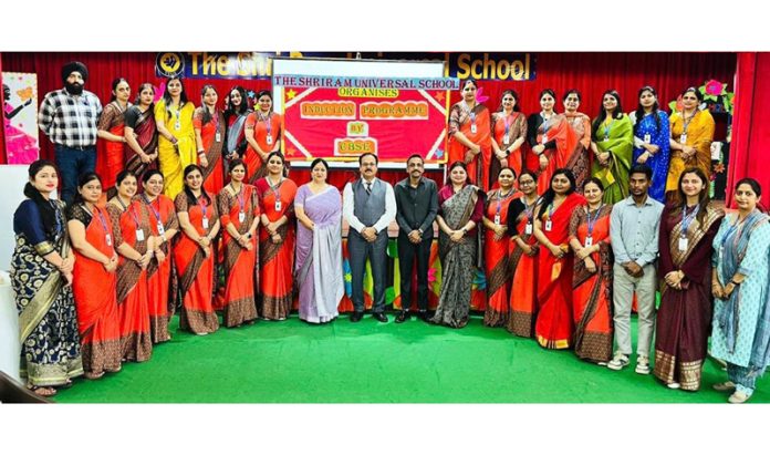 Faculty members of The Shri Ram Universal School posing along with other during Capacity Building Programme.