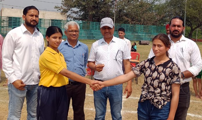 Captains of Kabaddi teams posing with chief guest and other officials before toss. Captains of Kabaddi teams posing with chief guest and other officials before toss.