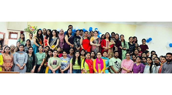 Kunal Chib, Secretary, CCE posing for group photograph along with staff members and students during a function organised in Jammu on Friday. Kunal Chib, Secretary, CCE posing for group photograph along with staff members and students during a function organised in Jammu on Friday.