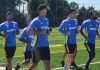 Indian cricket team players during a training session for the T20 World Cup in New York.
