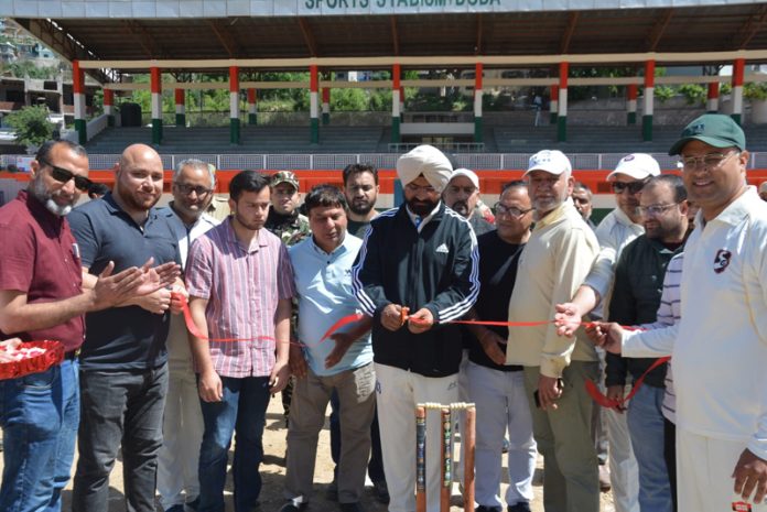 DC, Doda Harvinder Singh inaugurating an exhibition match at Doda.