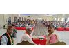 Senior BJP leaders during an election rally at Dinanagar on Friday.