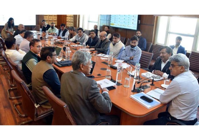 CS chairing a meeting on Wednesday.