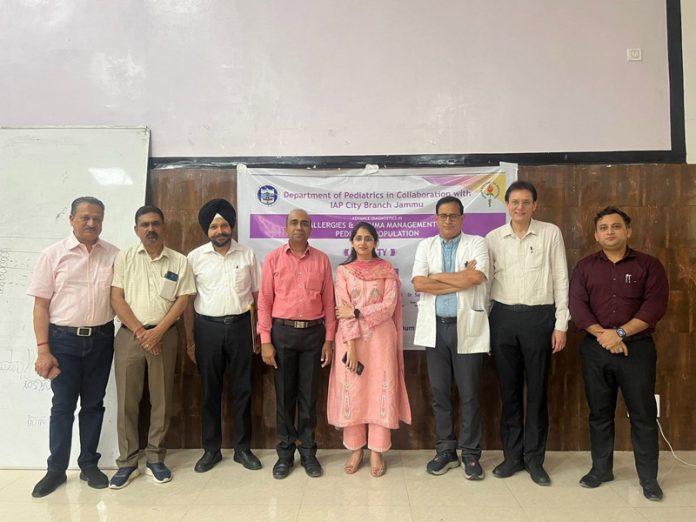Dr Rajinder Singh and other senior doctors at CME programme by GMC Jammu. Dr Rajinder Singh and other senior doctors at CME programme by GMC Jammu.