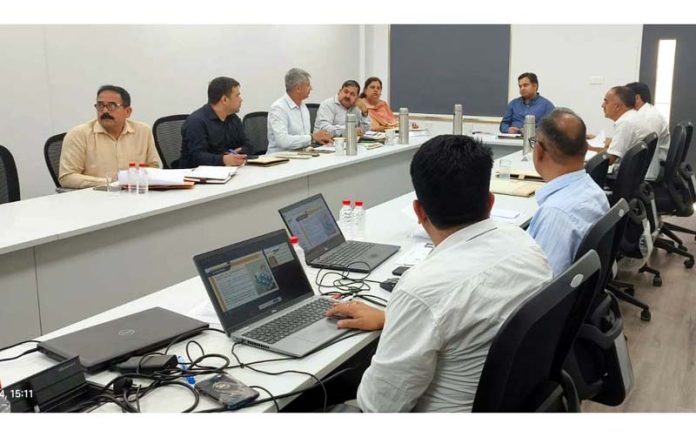 Piyush Singla chairing review meeting of School Education Dept. Piyush Singla chairing review meeting of School Education Dept.