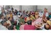 Senior BJP leader Devender Singh Rana addressing public meeting at Dinanagar in Gurdaspur on Sunday.