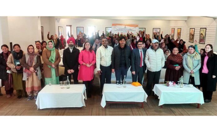 Dignitaries and officials during an event at Ladakh MSME DNC office. Dignitaries and officials during an event at Ladakh MSME DNC office.