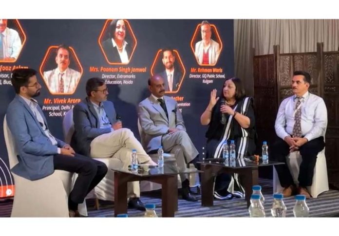 School leaders discussing STEM ecosystem during an event in Srinagar. School leaders discussing STEM ecosystem during an event in Srinagar.