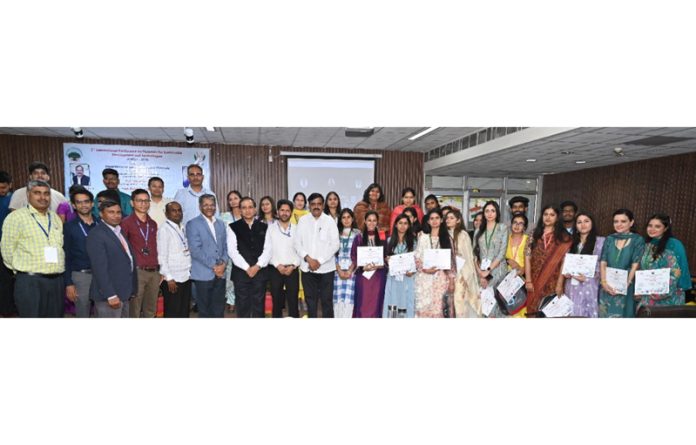 Participants with guests and organizers of ICMSDT-2024 during valedictory function at CUJ.