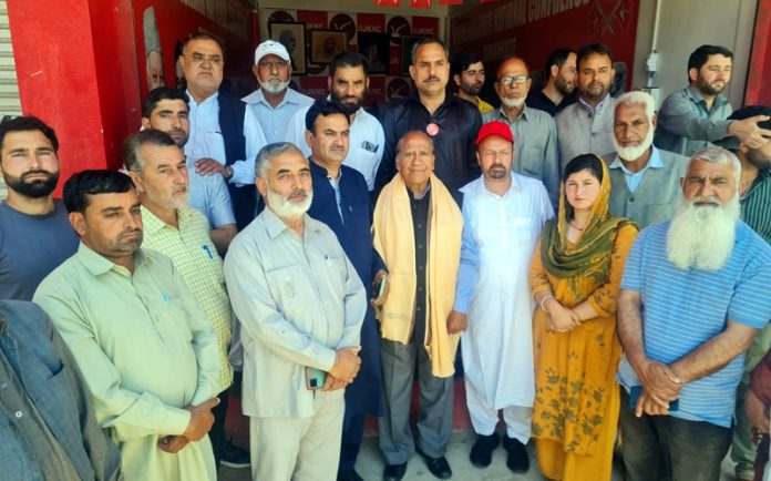 NC leaders during election campaign for Mian Altaf in Surankote area of Poonch. NC leaders during election campaign for Mian Altaf in Surankote area of Poonch.