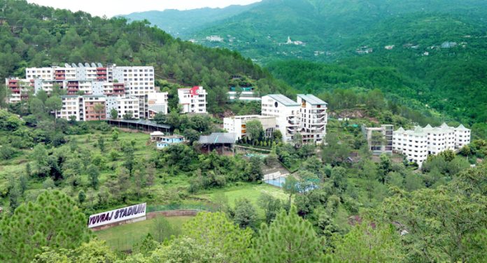 A view of Shoolini University.