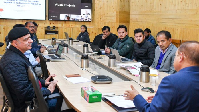 Pawan Kotwal chairing a meeting. Pawan Kotwal chairing a meeting.