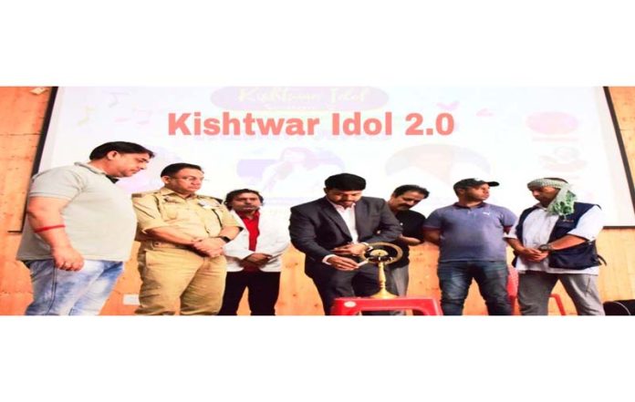 DC Kishtwar during inauguration of an event. DC Kishtwar during inauguration of an event.