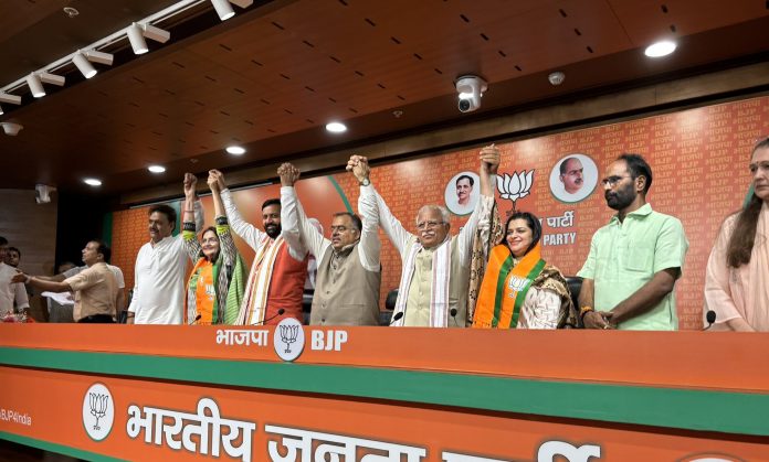 Kiran Choudhry, Daughter Join BJP Ahead Of Haryana Assembly Polls Kiran Choudhry, Daughter Join BJP Ahead Of Haryana Assembly Polls