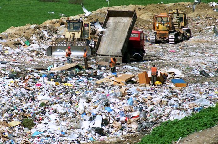 Locals protest for shifting of garbage dumping station