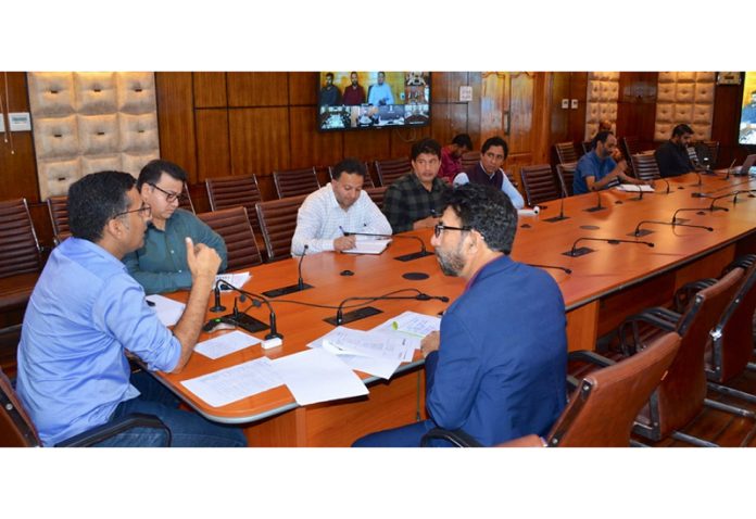 Secretary RDD & PR Dr Shahid Iqbal Choudhary chairing a meeting.