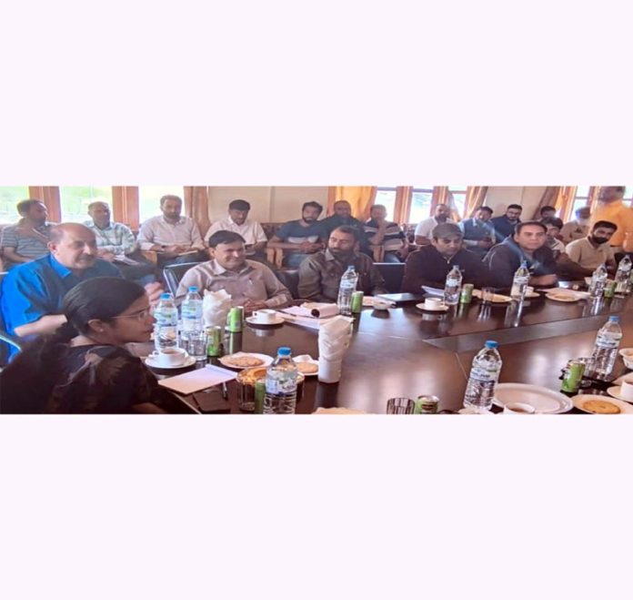 DC Kupwara chairing a meeting. DC Kupwara chairing a meeting.