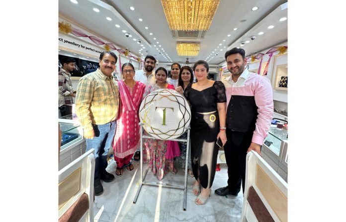 Aman Talla, Managing Director of Talla Jewellers launching its new logo in Jammu on Monday. Aman Talla, Managing Director of Talla Jewellers launching its new logo in Jammu on Monday.