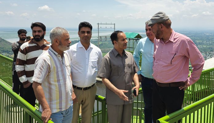 Mission Director JJM Dr GN Itoo inspecting work on Sopore water supply scheme. Mission Director JJM Dr GN Itoo inspecting work on Sopore water supply scheme.