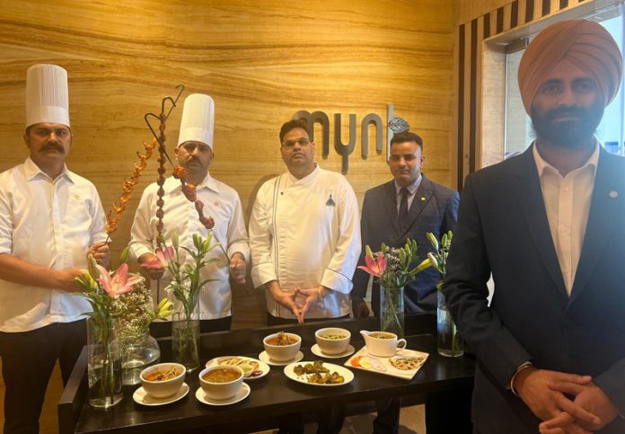 Chef Sudhin Gaikwad along with others launching Punjabi Food Festival in Jammu on Friday. Chef Sudhin Gaikwad along with others launching Punjabi Food Festival in Jammu on Friday.