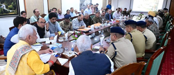 J&K | LG Manoj Sinha Chairs Review Meeting Of Amarnath Yatra J&K | LG Manoj Sinha Chairs Review Meeting Of Amarnath Yatra